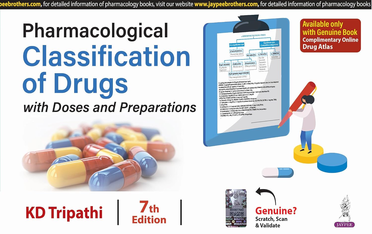 PHARMACOLOGICAL CLASSIFICATION OF DRUGS WITH DOSES AND PREPARATIONS